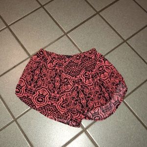 Red Aztec Shorts